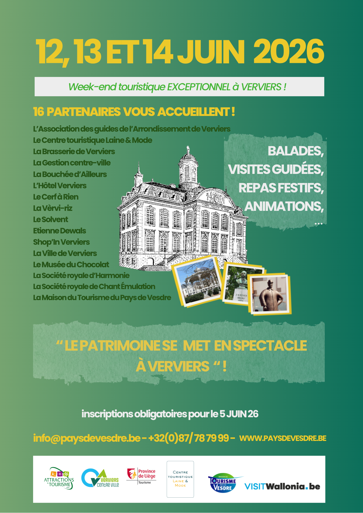 affiche patrimoine en spectacle